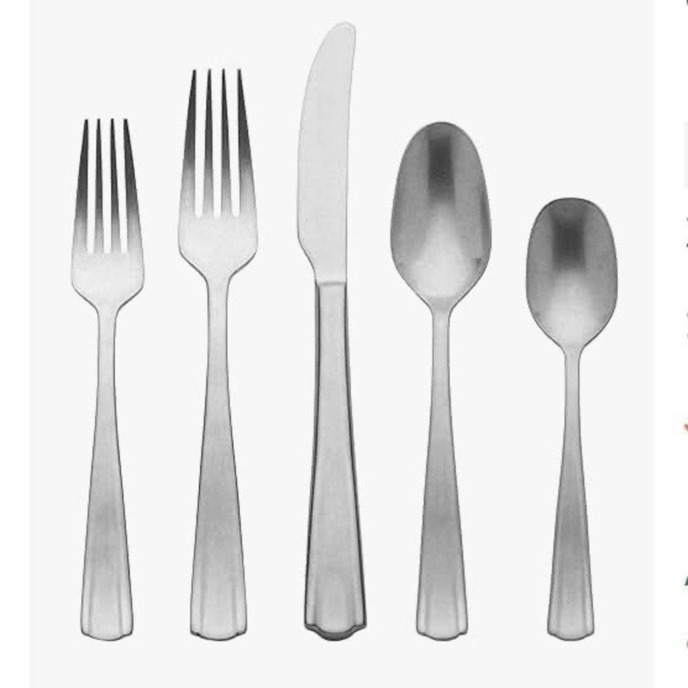 Lenox French Perle Scallop Vintage 65 Piece Flatware Set 18/10 Stainless Steel